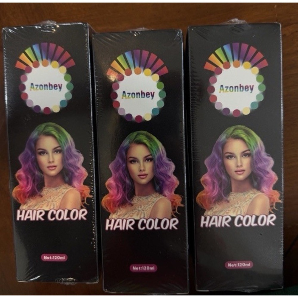Azonbey Temporary Blonde Hair Color Spray 3 Pack Washable Root Touch Up NIB